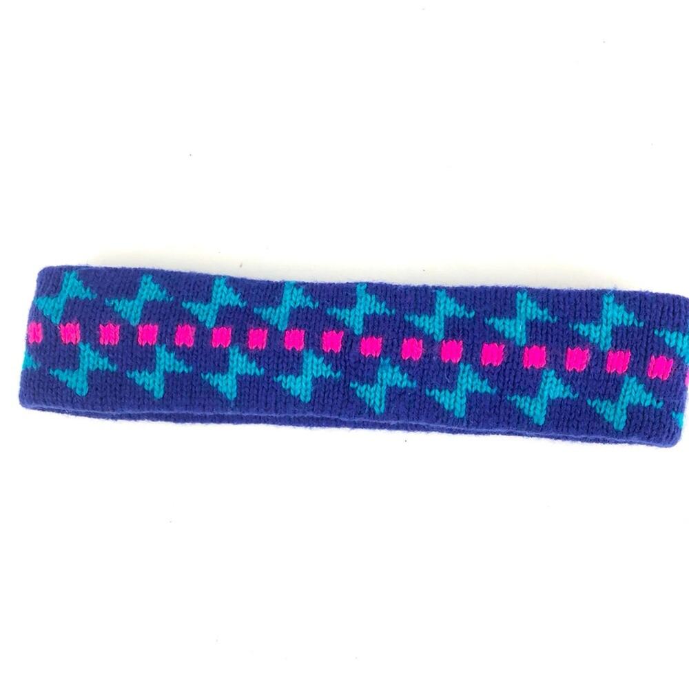 Vintage Neon Abstract Head Band Warmer - Picture 5 of 9